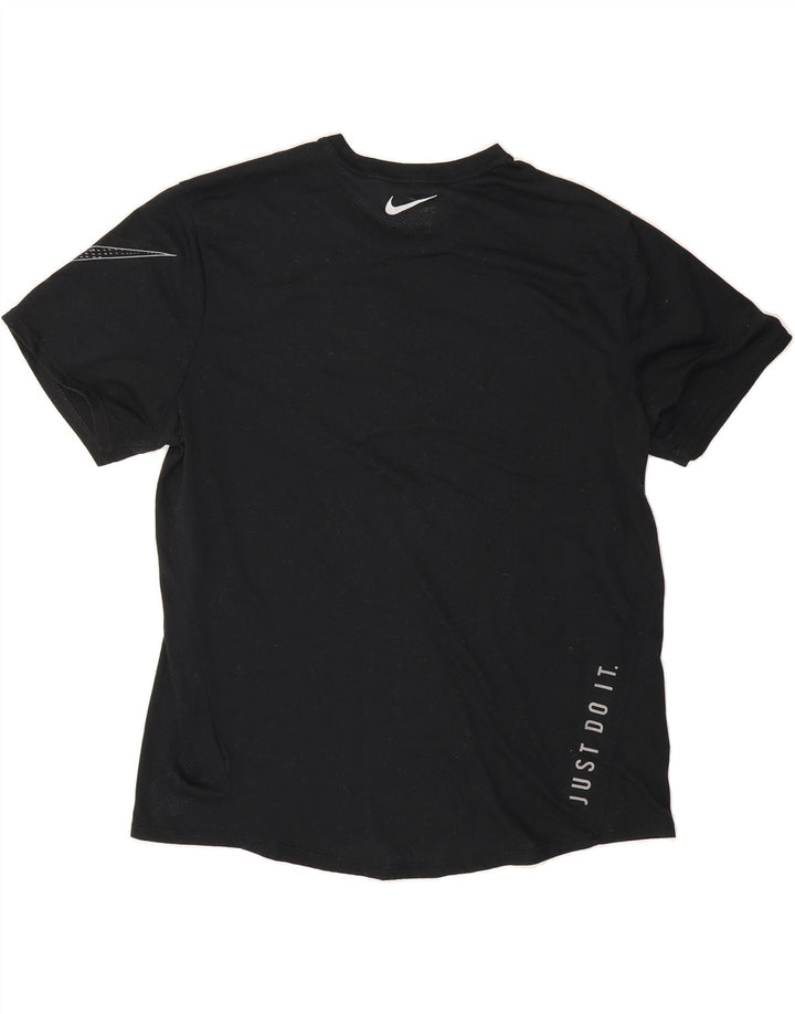 NIKE Mens Dri Fit T-Shirt Top Large Black Polyester Vintage Nike and Second-Hand Nike from Messina Hembry 