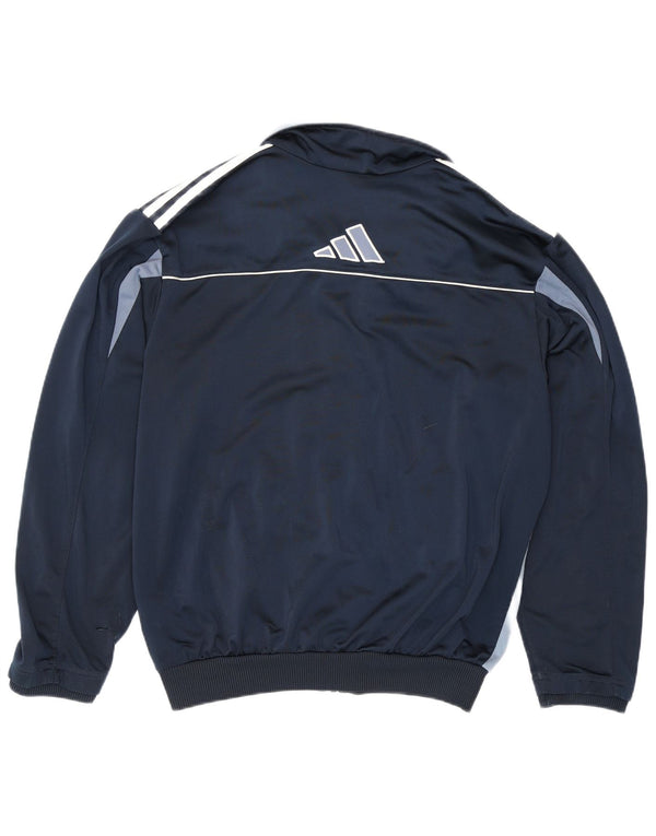 Giacca da tuta da uomo Adidas UK 36/38 Small Blu Navy Colourblock