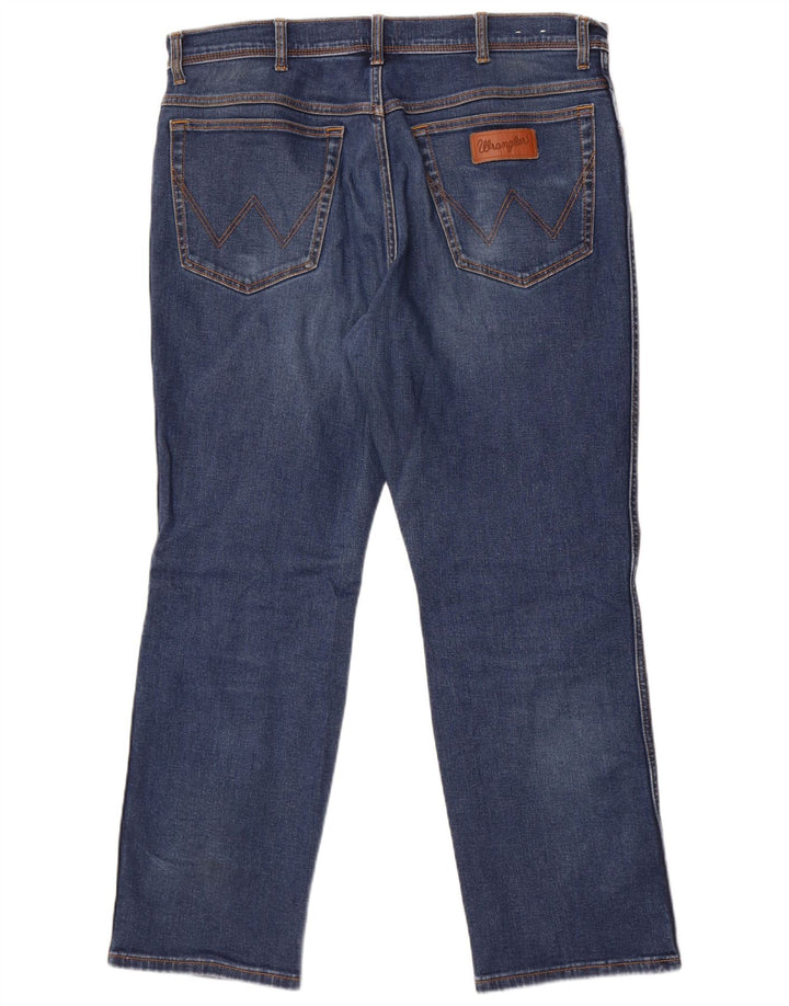 Jeans dritti da uomo Wrangler Texas W38 L30 cotone blu