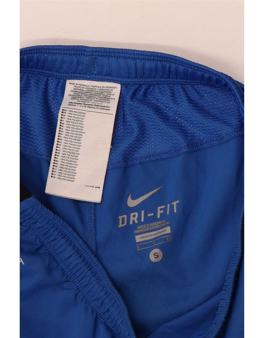 Pantaloncini sportivi Nike da uomo Dri Fit piccoli blu in poliestere color block