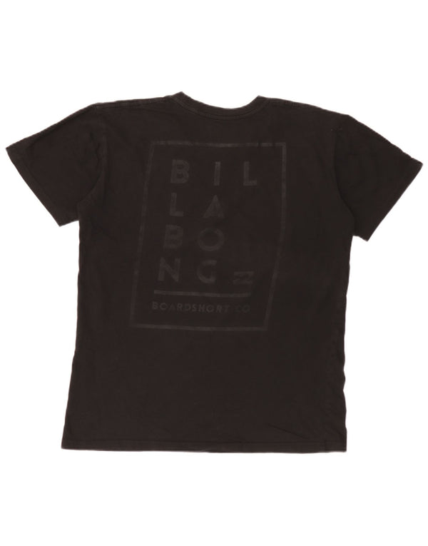 T-shirt grafica da uomo con vestibilità regolare Billabong, cotone medio nero