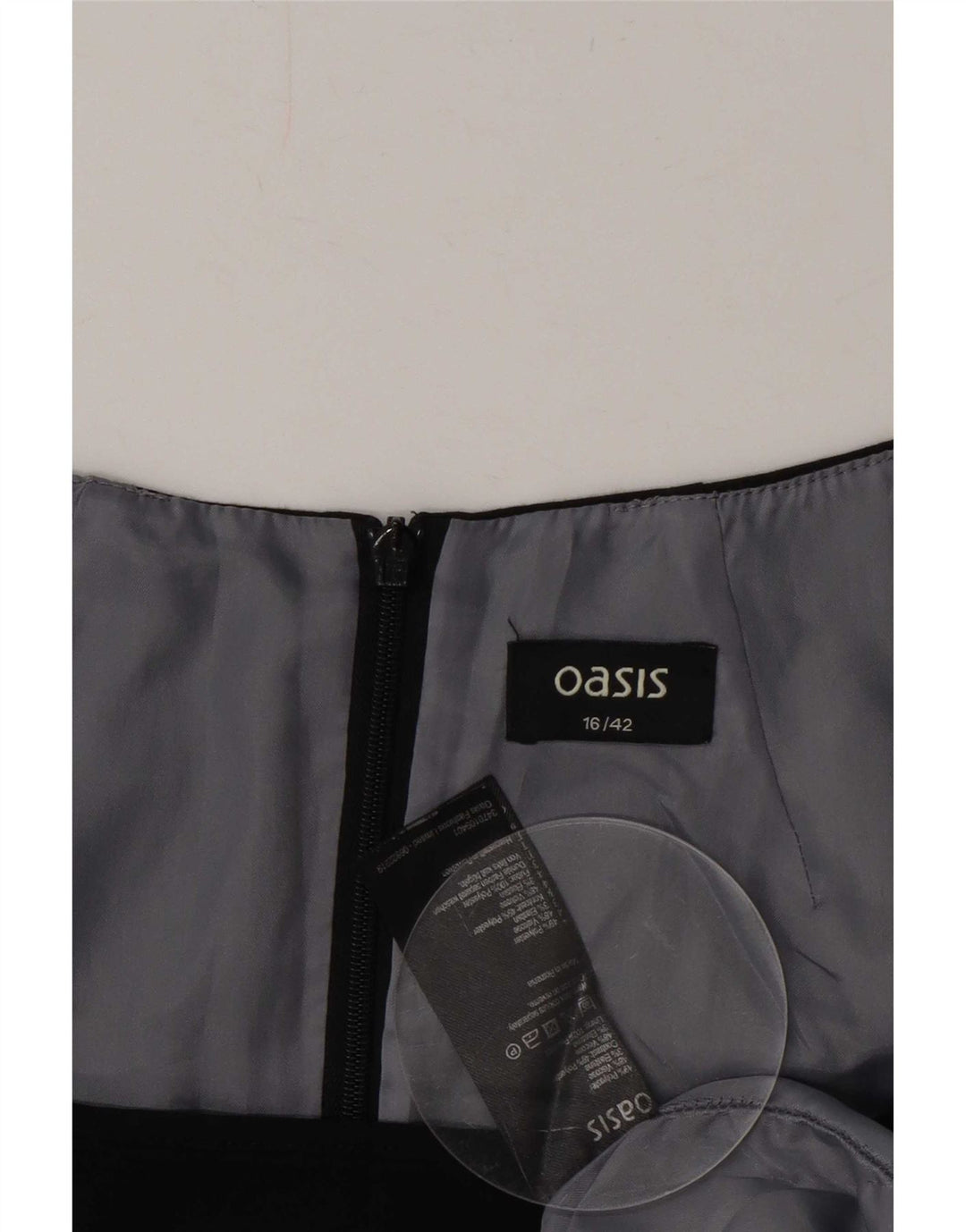 Oasis Abito tubino da donna UK 16 Large Nero Poliestere