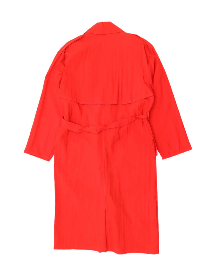 Trench vintage da donna UK 14 rosso medio