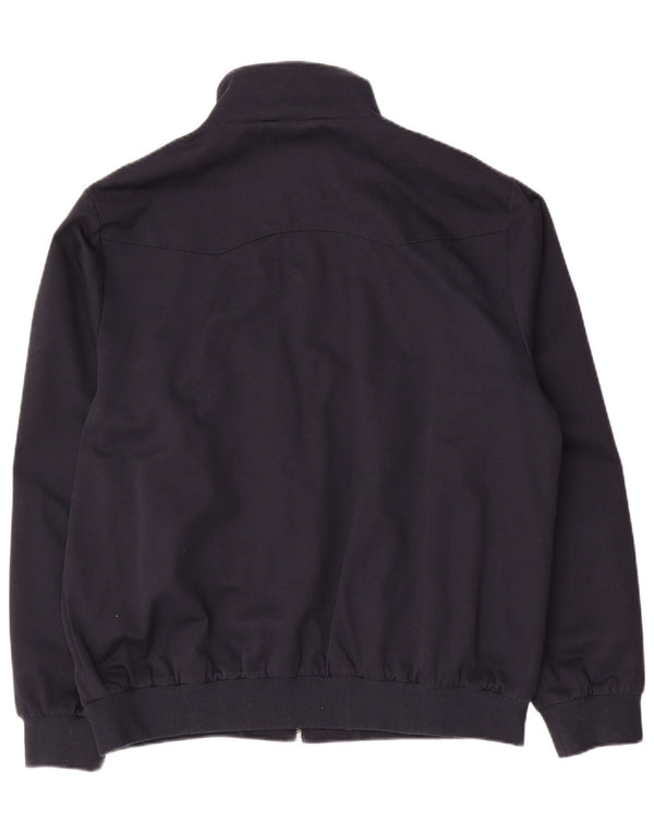 Merc Mens Bomber Jacket UK 42 XL Navy Blue Cotton