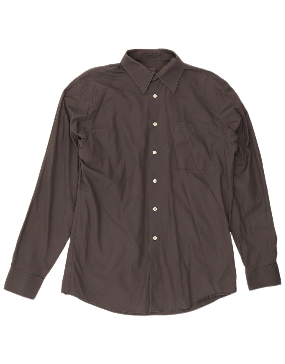 Camicia da uomo Calvin Klein taglia 40 15 1/2 cotone grigio medio