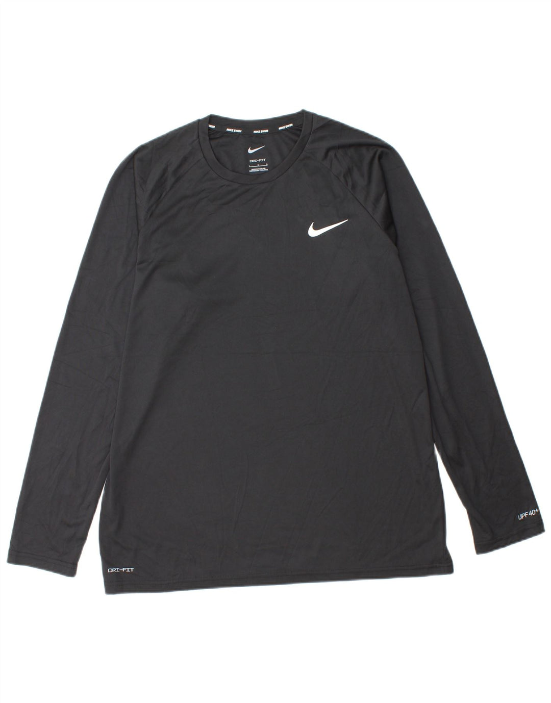 NIKE Top Dri Fit da uomo a maniche lunghe, grande, nero
