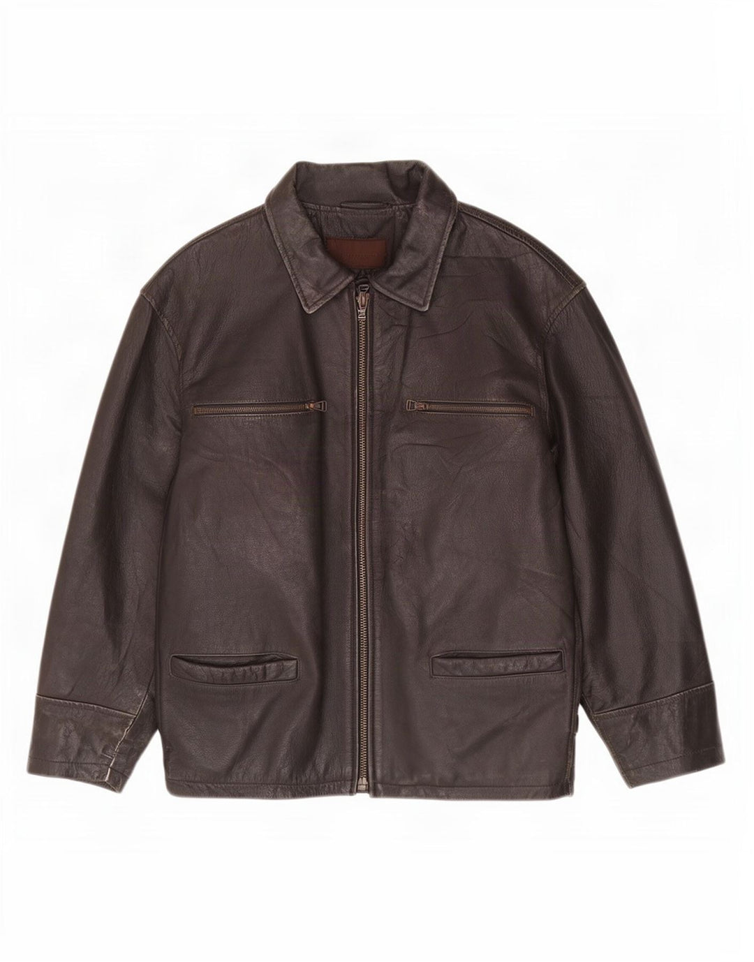 Giacca in pelle da uomo Bomb Boogie UK 36 piccola marrone
