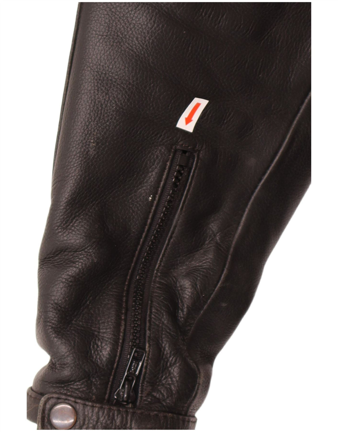 Giacca da pilota in pelle da uomo VINTAGE UK 46 3XL Pelle nera