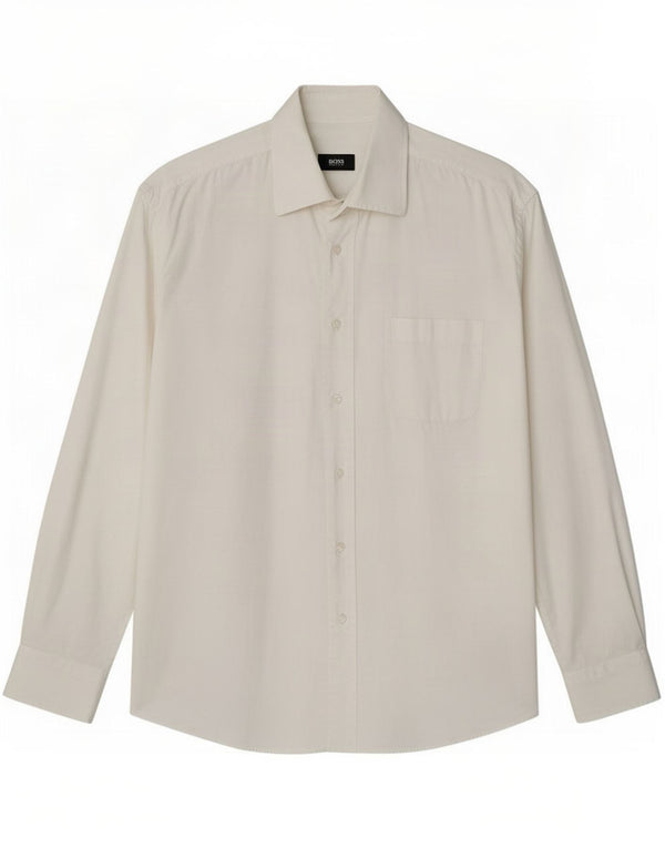 Camicia da uomo Hugo Boss taglia 42 16 1/2 grande bianca