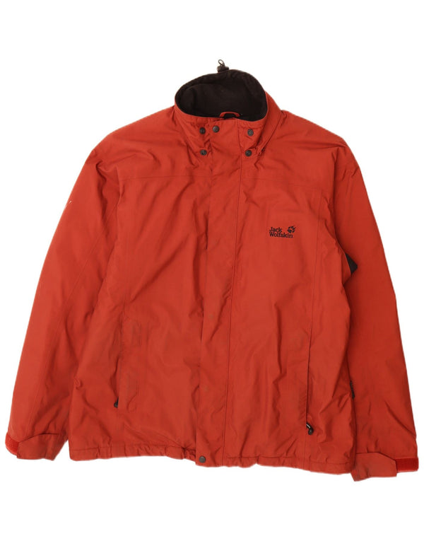 Giacca a vento da uomo Jack Wolfskin UK 40/42 Large Red Colourblock