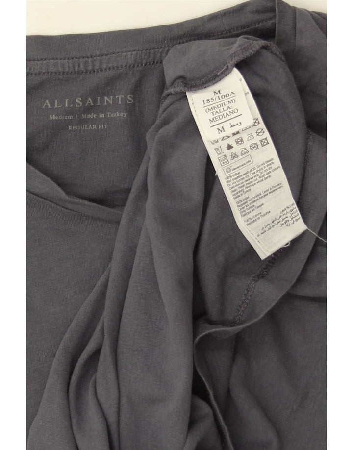 T-shirt da uomo con vestibilità regolare All Saints, cotone grigio medio