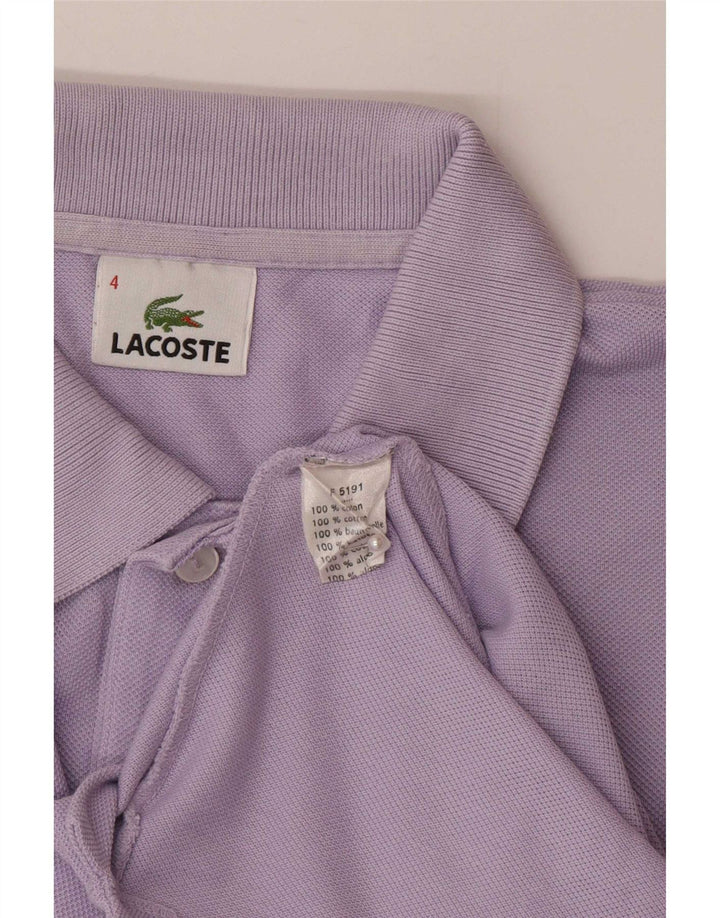 Polo da uomo Lacoste taglia 4 cotone viola medio