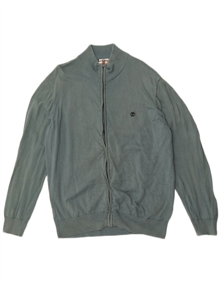 Maglione cardigan da uomo Timberland XL in cotone verde