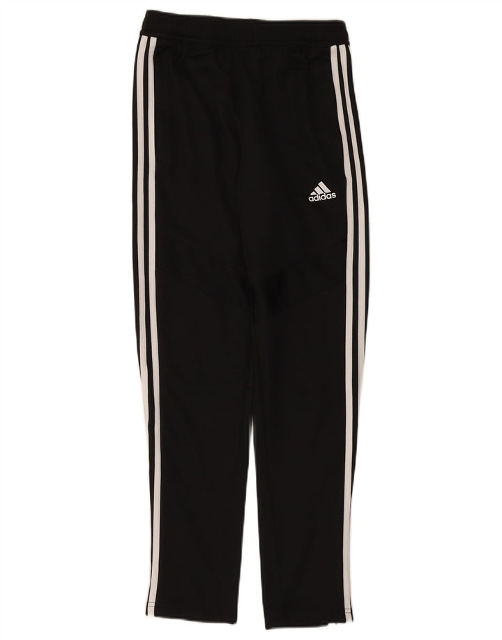 ADIDAS Boys Climacool Tracksuit Trousers 11-12 Years Black Polyester
