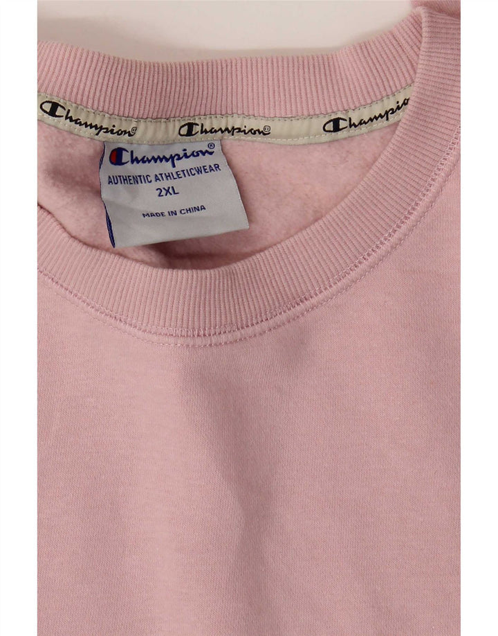 Felpa grafica da uomo Champion Felpa 2XL Cotone rosa