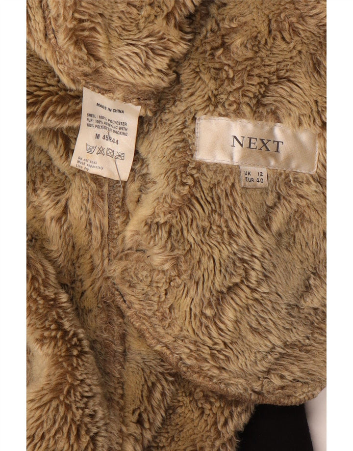 AVANTI Cappotto da donna con cappuccio Sherpa UK 12 Poliestere nero medio