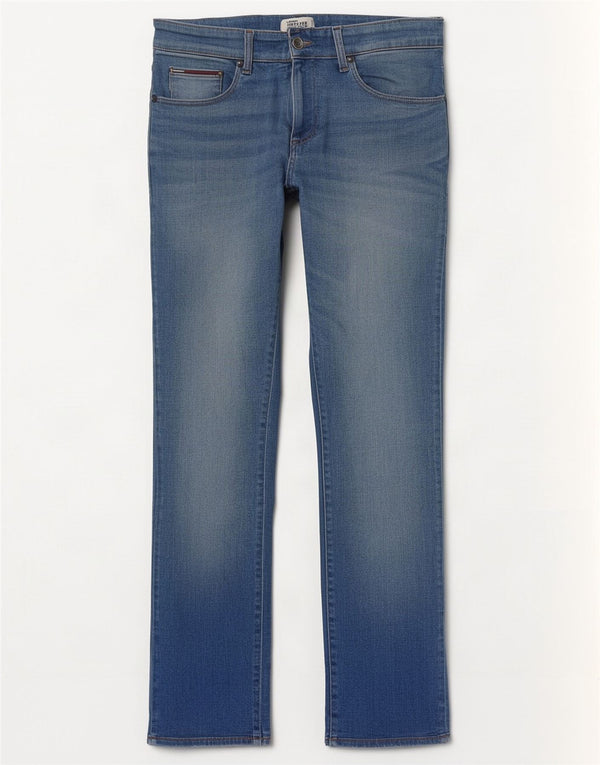 Jeans dritti da uomo Tommy Hilfiger W32 L30 cotone blu