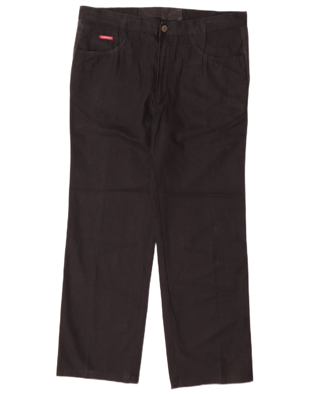 Pantaloni casual dritti da uomo Carrera W35 L28 cotone nero