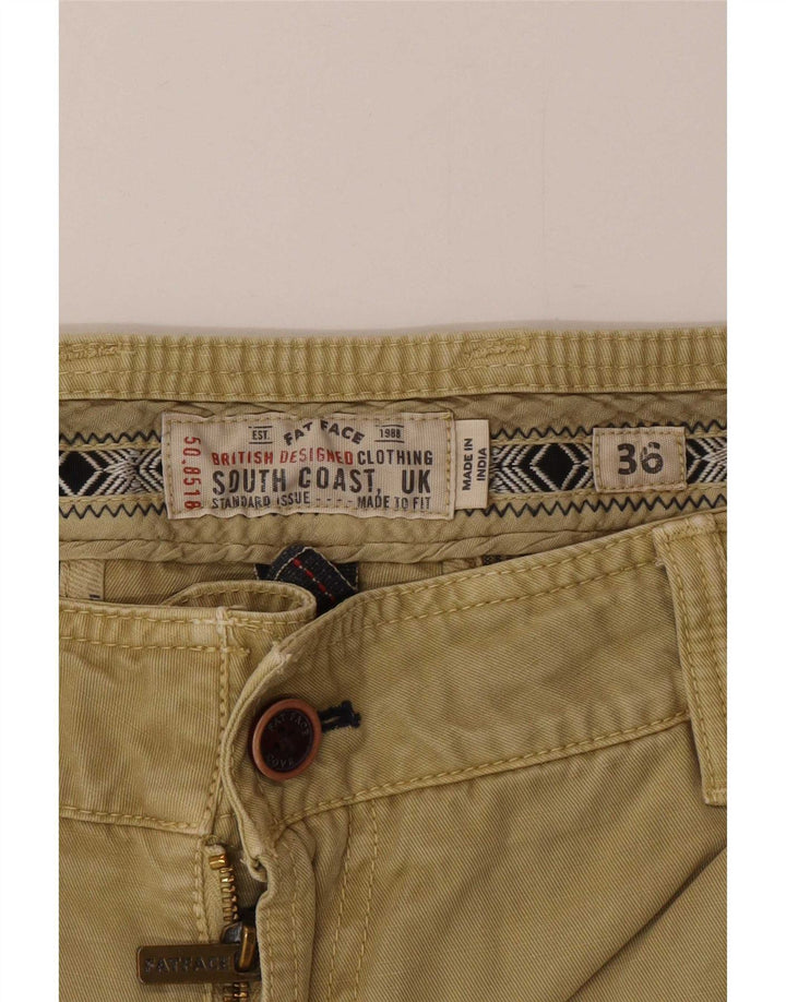 Pantaloncini chino da uomo Fat Face W36 grandi cotone kaki