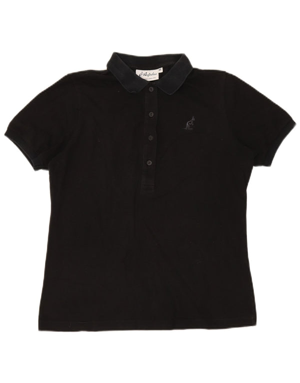 Polo da donna AUSTRALIAN L'ALPINA UK 14 cotone nero medio