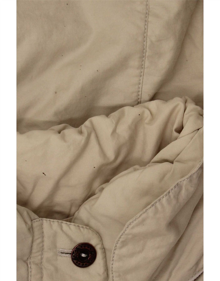 Cappotto vintage da donna oversize con cappuccio e giacca a vento EU 44 XL Beige in poliammide