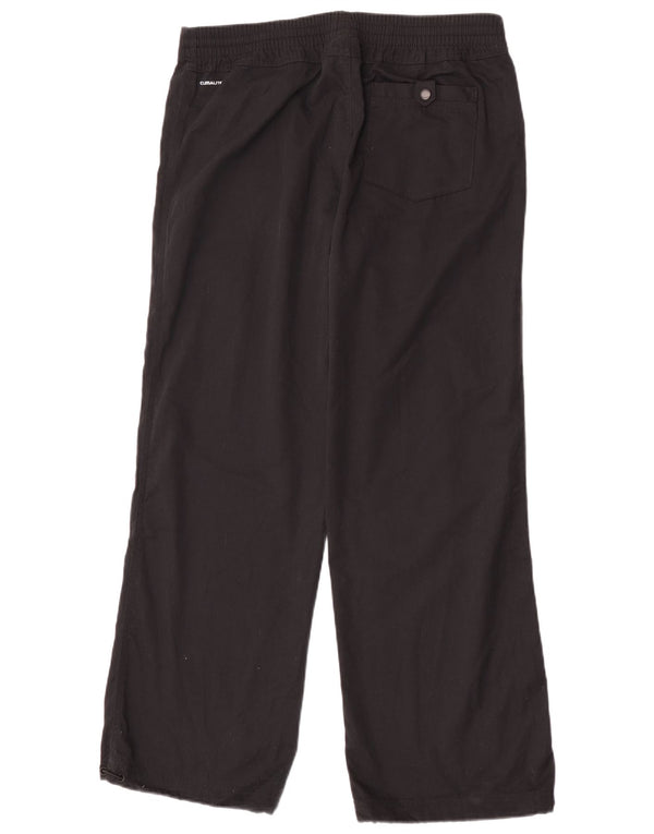 Pantaloni da tuta da donna Adidas Climalite a gamba larga UK 16 Large neri