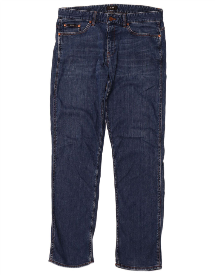 Jeans slim da donna HUGO BOSS W33 L32 cotone blu