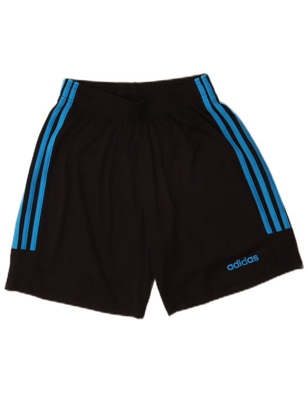 Pantaloncini sportivi Adidas Climalite da uomo piccoli in poliestere nero