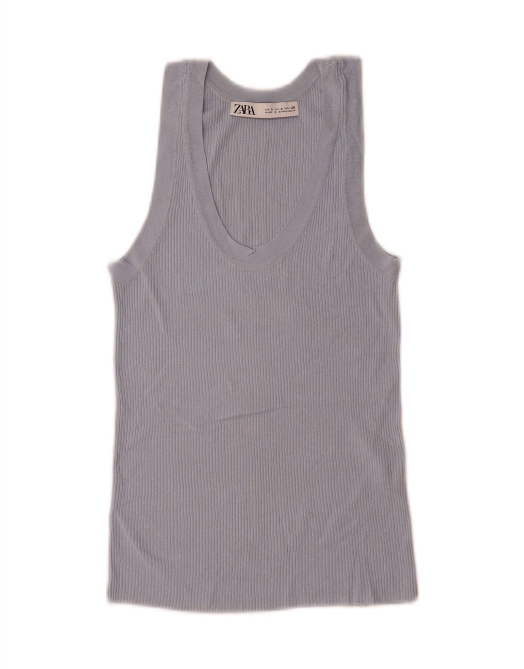 Canottiera Zara da donna UK 10 piccola in viscosa blu