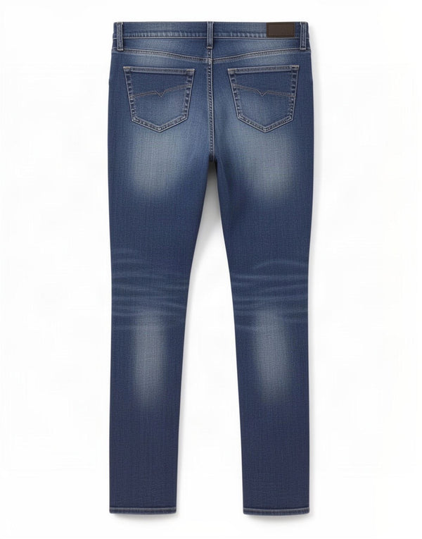 Jeans slim fit da donna con cerniera Grupee Diesel W31 L31 cotone blu
