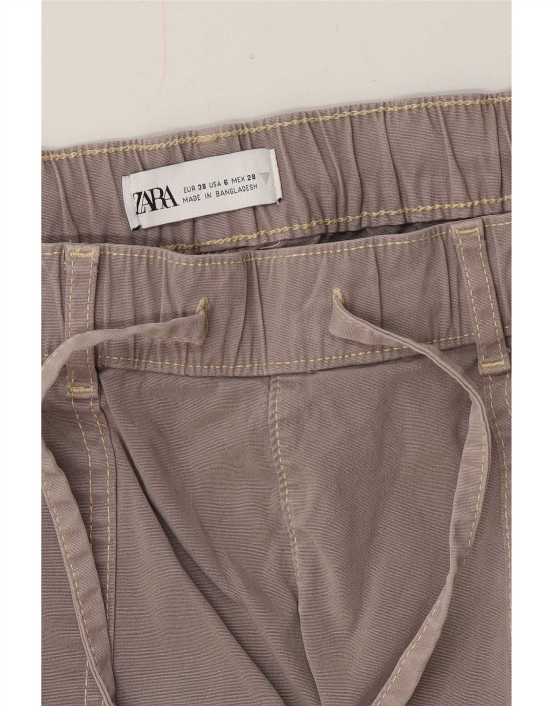 Pantaloni cargo dritti da donna Zara EU 38 Small W28 L28 Grigio