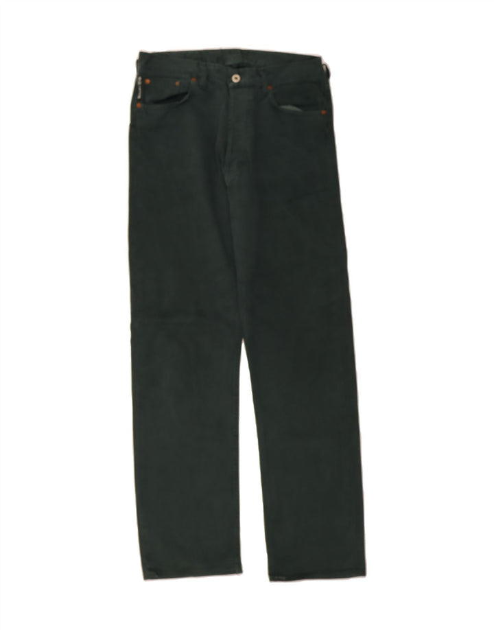 VINTAGE Mens Straight Jeans W32 L33 Green Vintage Vintage and Second-Hand Vintage from Messina Hembry 