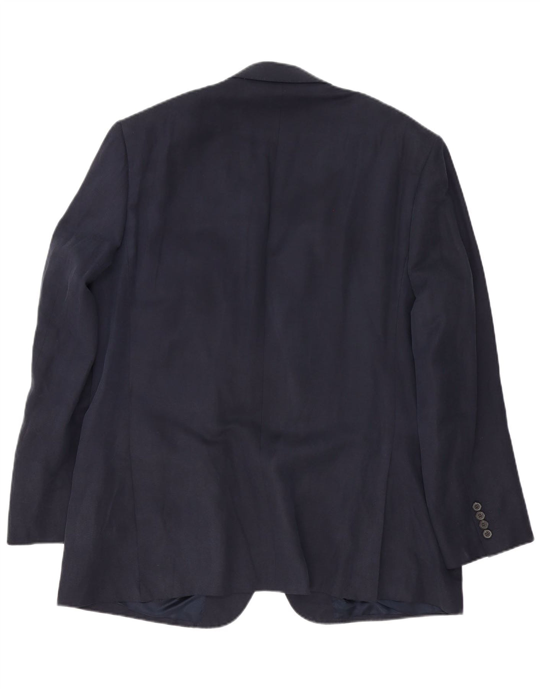 Giacca blazer a 2 bottoni da uomo Marks & Spencer UK 46 XL seta blu navy