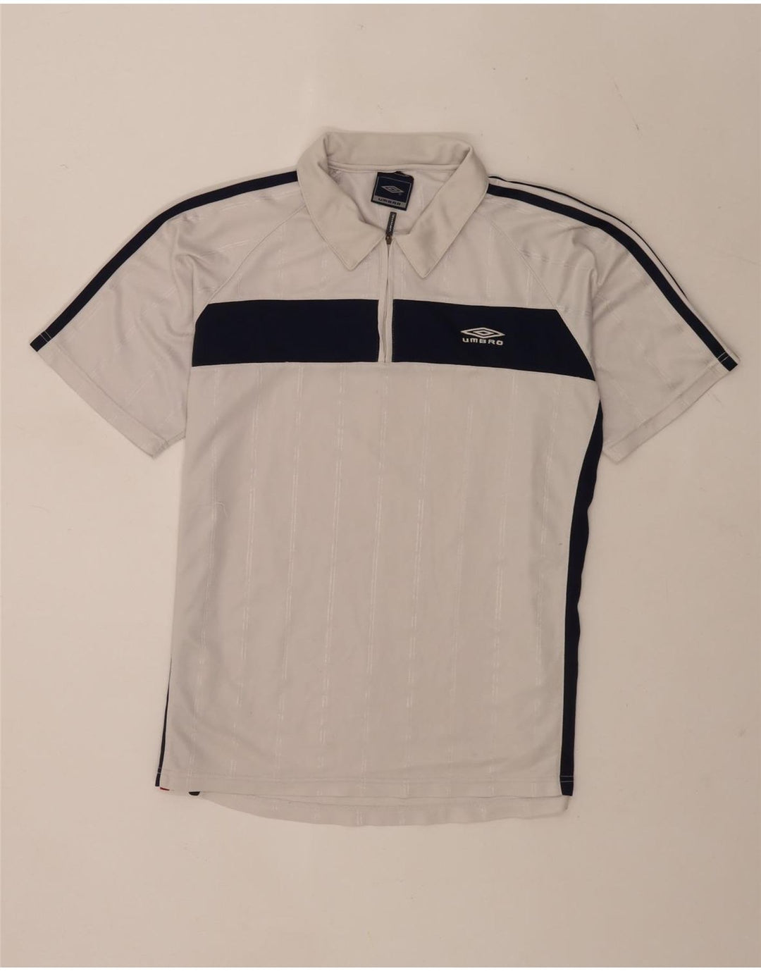 Polo Umbro da uomo color block bianco medio