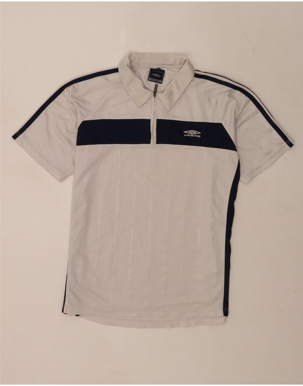 Polo Umbro da uomo color block bianco medio