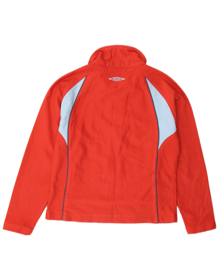 Giacca da tuta da donna Umbro UK 14 Poliestere color block rosso medio