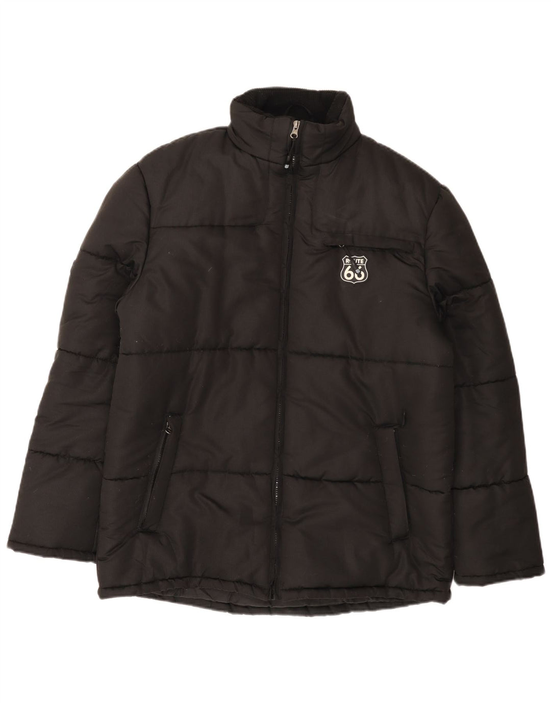 Giacca imbottita da uomo Route 66 UK 38 poliestere nero medio