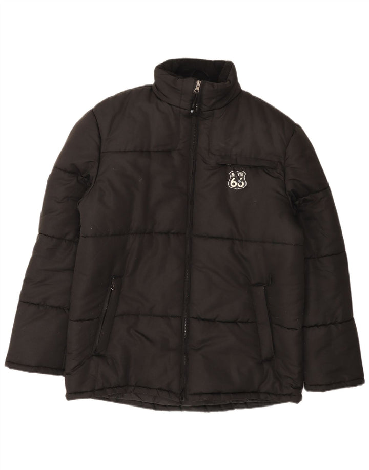 Giacca imbottita da uomo Route 66 UK 38 poliestere nero medio