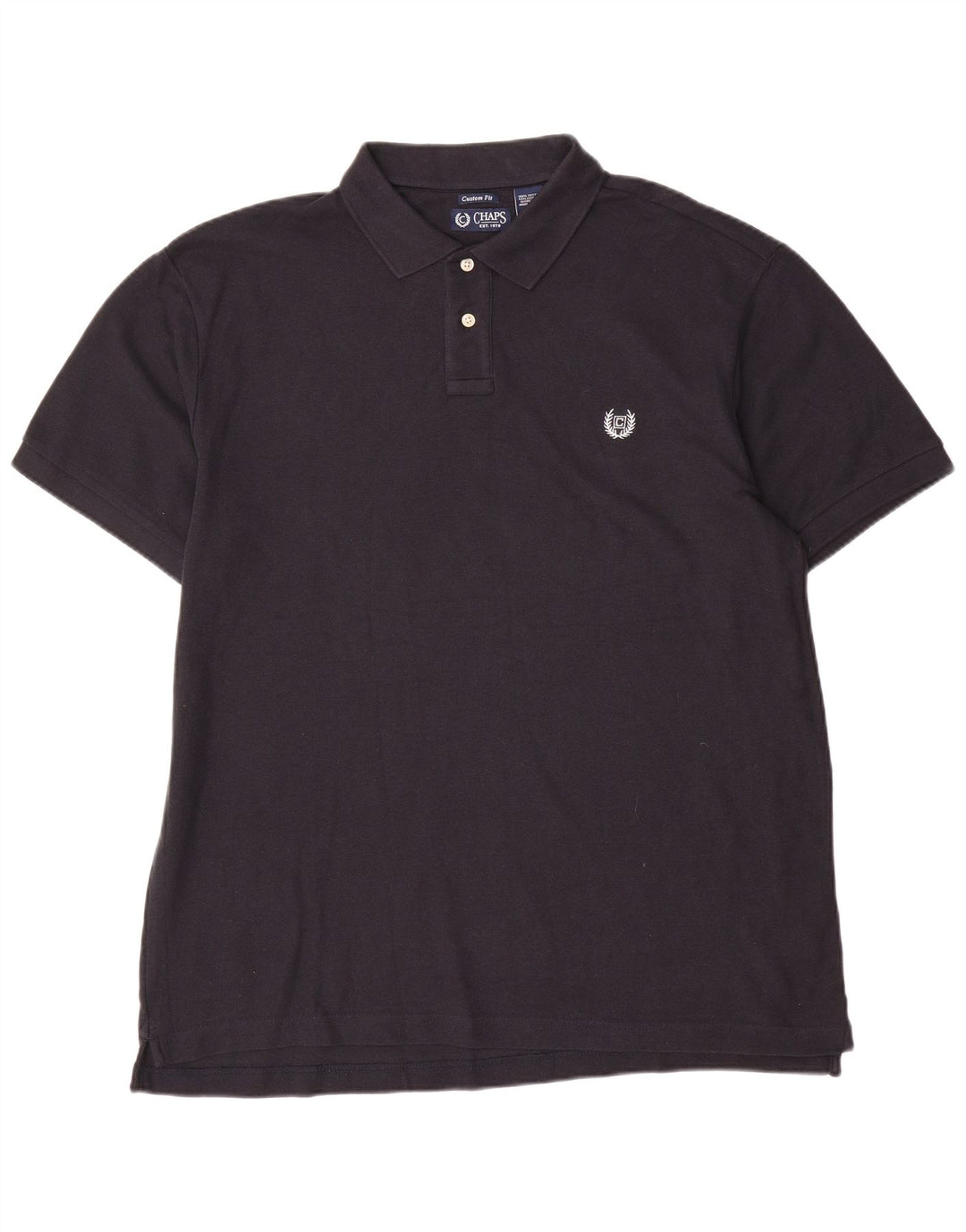 Polo da uomo su misura Chaps XL in cotone blu navy