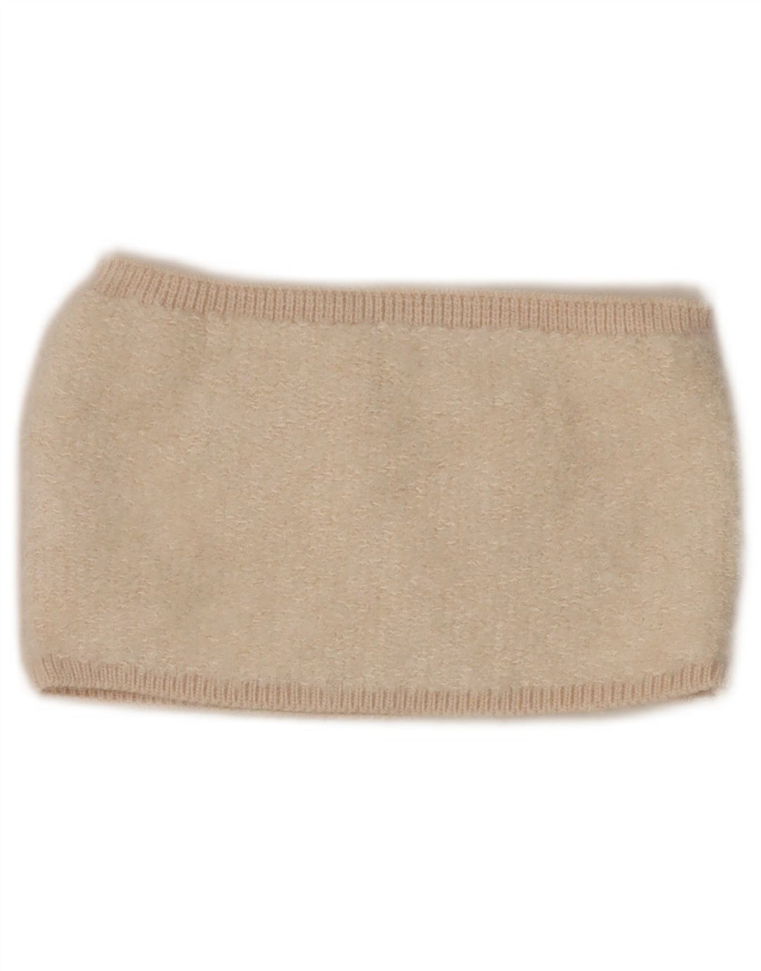 Top corto in maglia da donna Zara UK 8 piccolo in acrilico beige