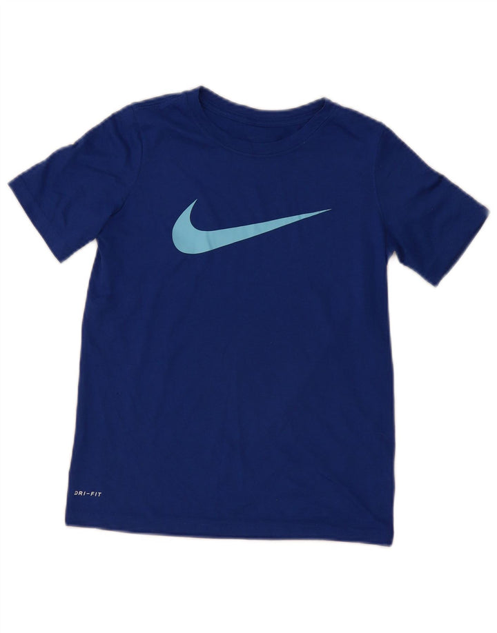 T-shirt grafica Nike Dri Fit da ragazzo, 9-10 anni, in poliestere blu