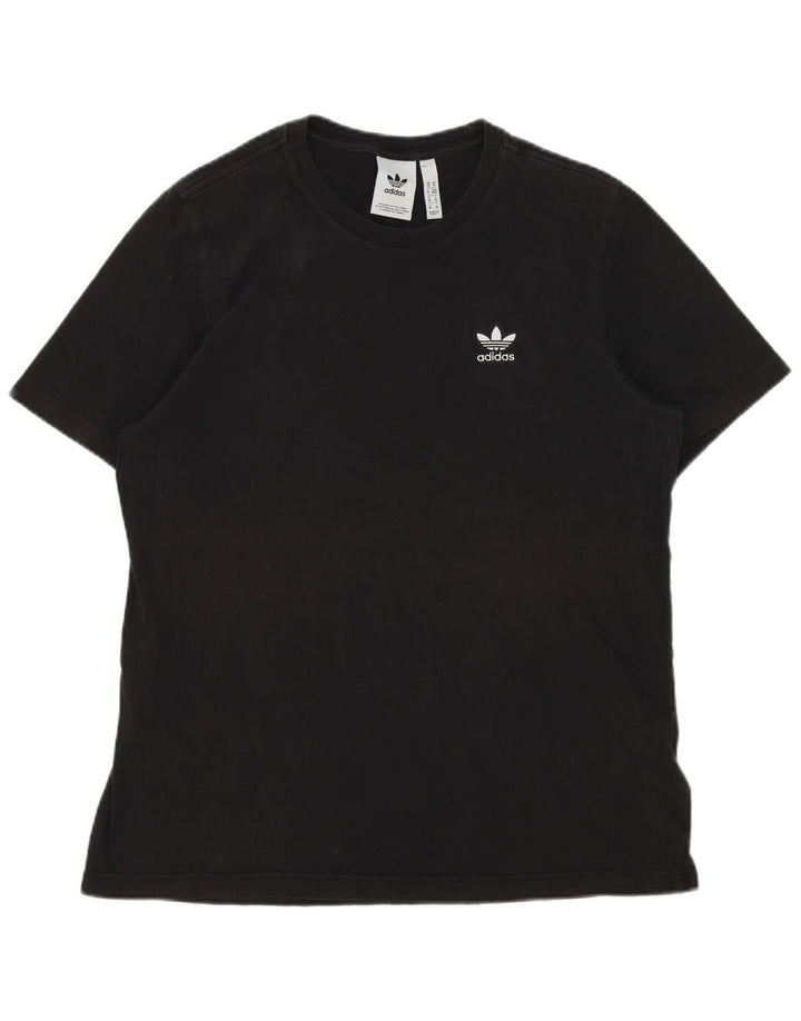 T-shirt ADIDAS da uomo Top in cotone nero medio