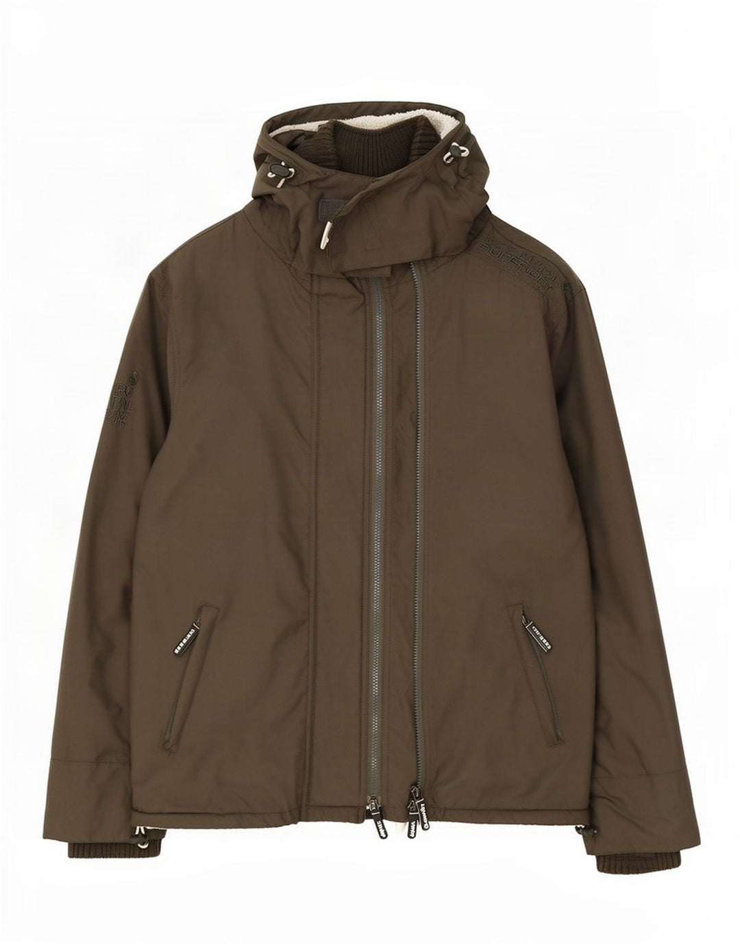Giacca a vento con cappuccio da uomo Superdry Windcheater UK 40 Large Khaki