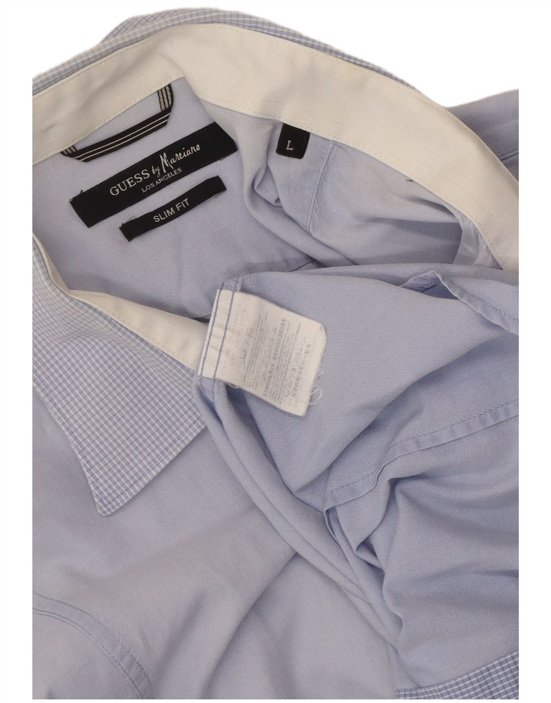Camicia Guess By Marciano da uomo slim fit grande in cotone blu