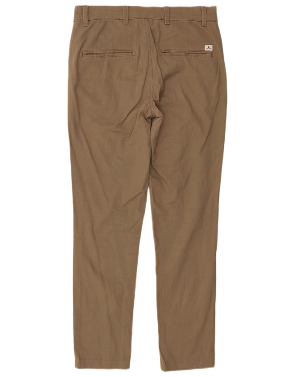 Jack & Jones Mens Slim Chino Trousers W28 L27 Beige Cotton