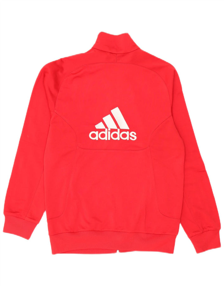 Giacca da tuta grafica da uomo Adidas UK 34/36 Small Red Colourblock