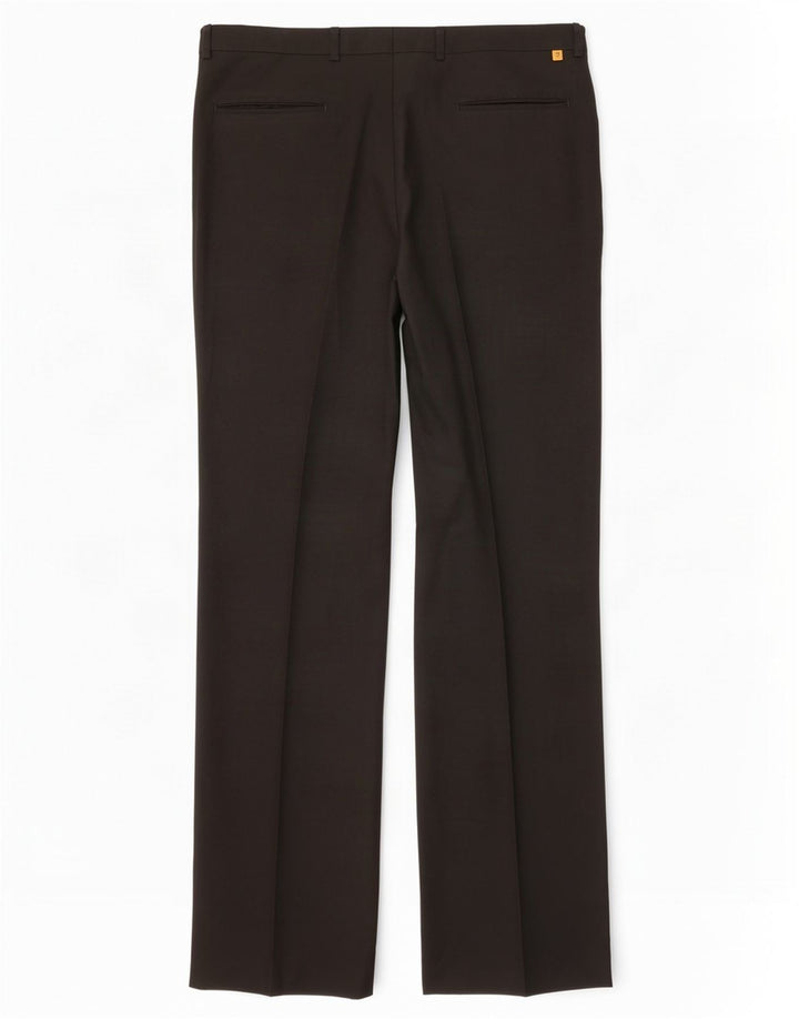 Pantaloni casual dritti da uomo Farah W38 L33 poliestere nero