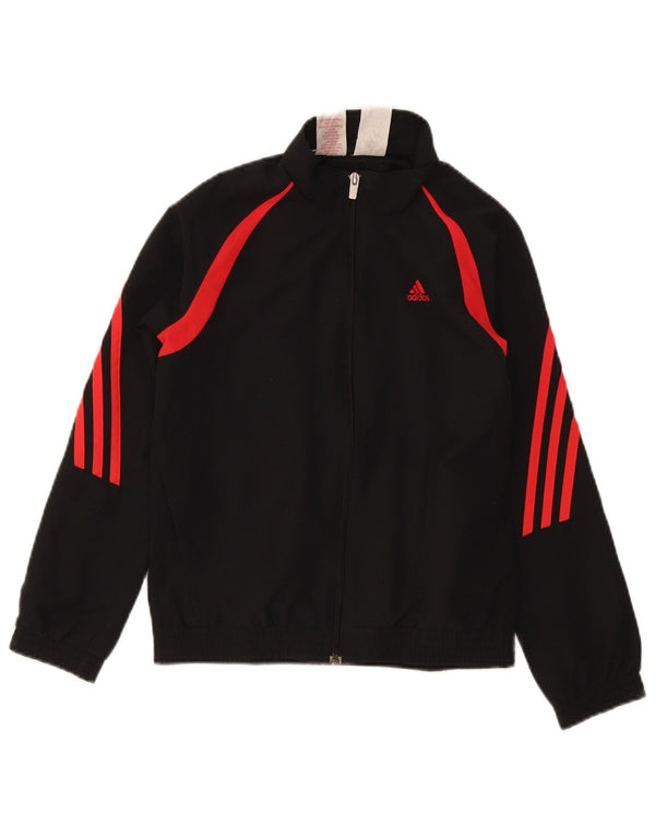 Giacca da ginnastica grafica da ragazzo Adidas 9-10 anni Colorblock nera