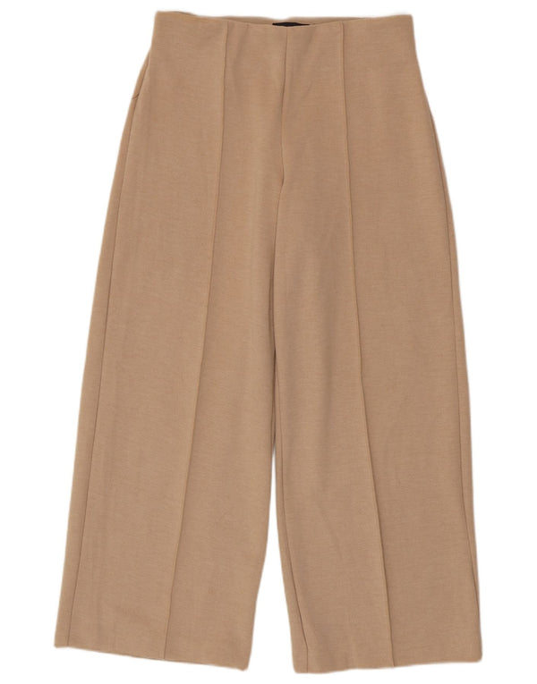 Pantaloni casual corti da donna Marks & Spencer UK 12 medi W30 L27 Beige