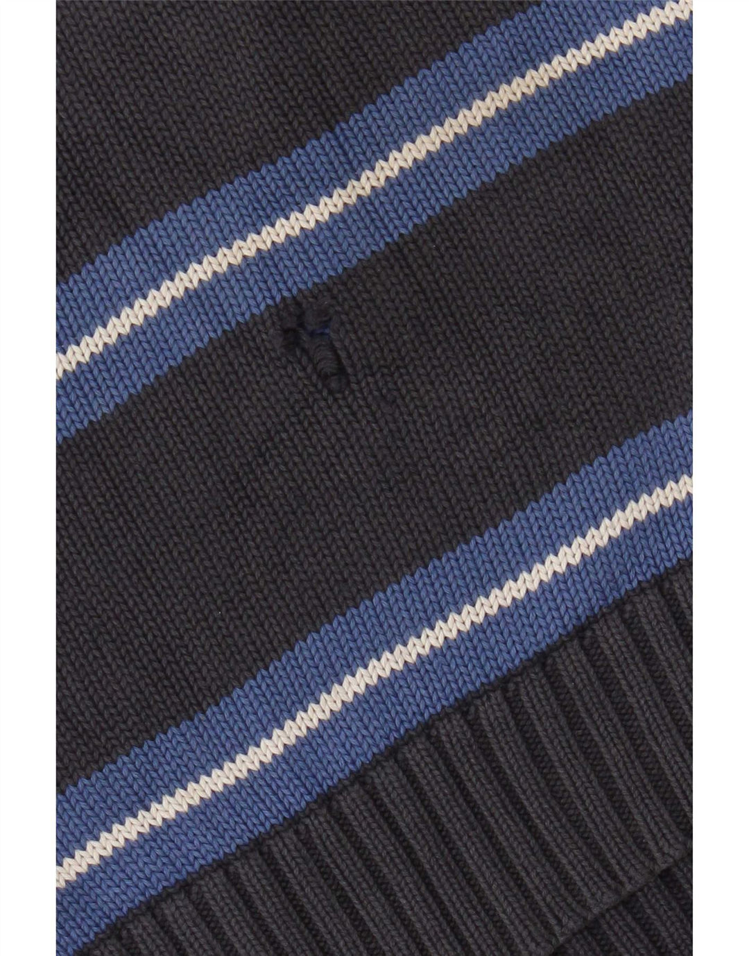 Maglione Zara da uomo con scollo a V, righe grandi grigie